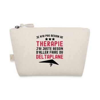 thérapie deltaplane - cadeau humour planeur - Trousse biologique - nature - Devant