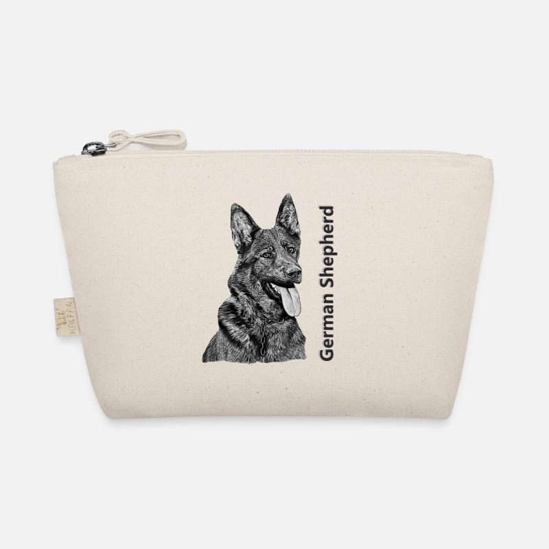 German Shepherd German Shepherd drawing Organic Pouch