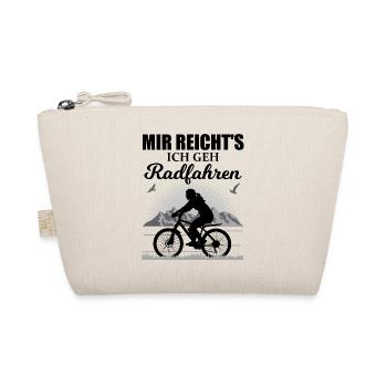 Radfahrerin Rad Fahren Lustiger Spruch Geschenk - Bio-Täschchen - Natur - Vorne