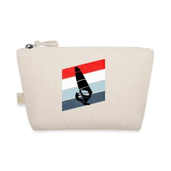 Surfing Vintage Retro Surf Windsurf Windsurfing - Organic Pouch - nature - Front