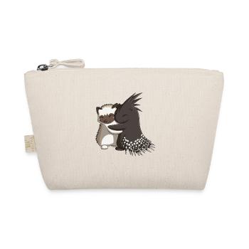 Hedgehog Porcupine Hug - Organic Pouch - nature - Front