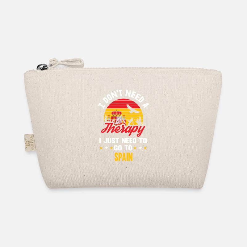 Therapy Spain Flag Banner Retro Gift Organic Pouch