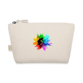 Stunt Scooter Stunt Gift Scooter Skater - Organic Pouch - nature - Front