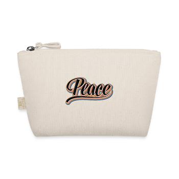 Peace, Frieden, Regenbogen, Hippie, - Bio-Täschchen - Natur - Vorne