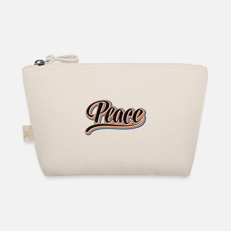 Peace, peace, rainbow, hippie, Organic Pouch