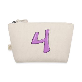 Number 4 number digit - Organic Pouch - nature - Front