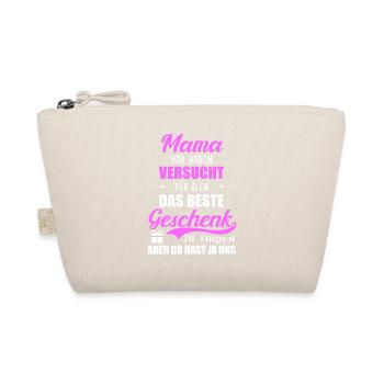 Geschenk Muttertag Mama haben versucht Geschenk - Bio-Täschchen - Natur - Vorne