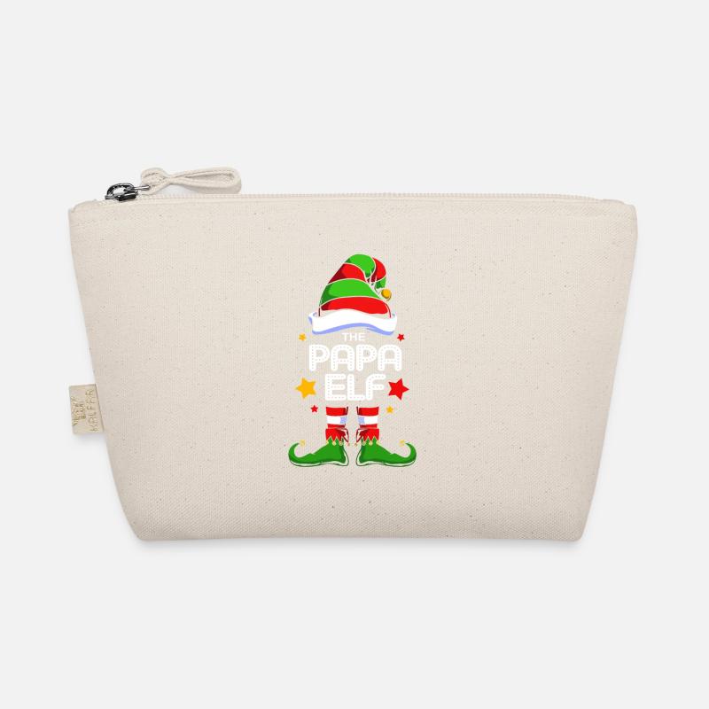 Elf Elf Christmas Gift Father Dad - Organic Pouch - nature
