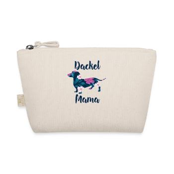 Dackel Mama Dackelhund Silhouette Retro Geschenk - Bio-Täschchen - Natur - Vorne