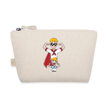 Super-héros papa meilleur père et fils fête des pères - Trousse biologique - nature - Devant
