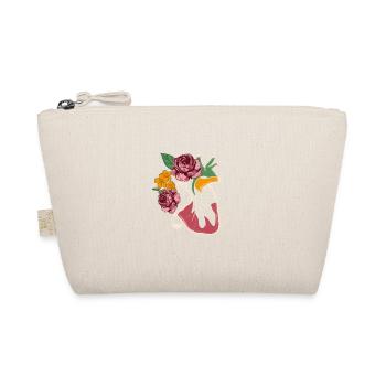 Anatomical Heart And Flowers Floral Heart - Organic Pouch - nature - Front