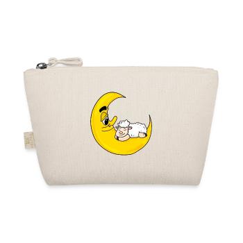 Sheep moon sleeping cute gift - Organic Pouch - nature - Front