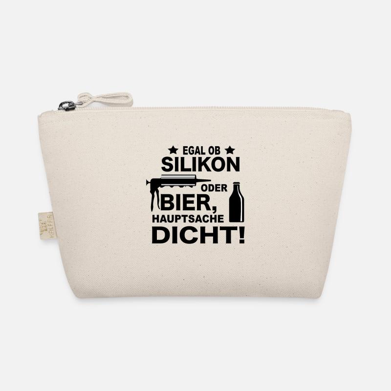Handwerker Witze Silikon oder Bier Meme Geschenk Bio-Täschchen
