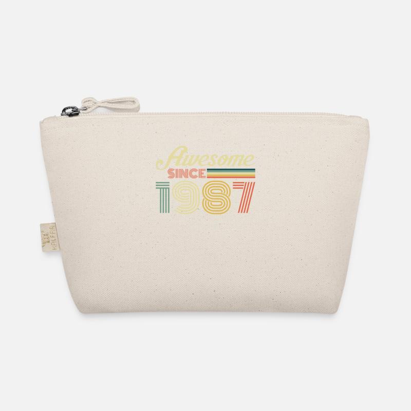 Awesome since 1987 Geburtstag Jahrgang Geschenk - Bio-Täschchen - Natur