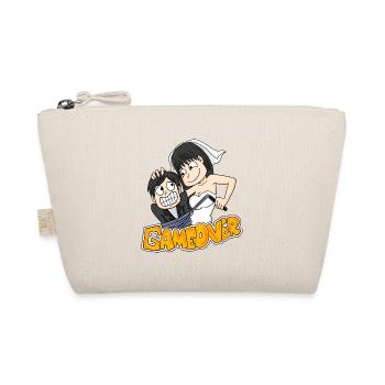 Game Over Hochzeit lustig Geschenk - Bio-Täschchen - Natur - Vorne