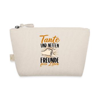 Tante Neffe Freunde fürs Leben zweifache Tante - Bio-Täschchen - Natur - Vorne