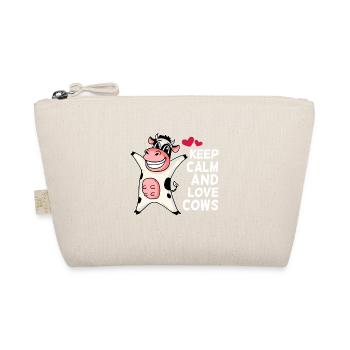 Keep calm and love cows - cow farmer saying - Organic Pouch - nature - Front