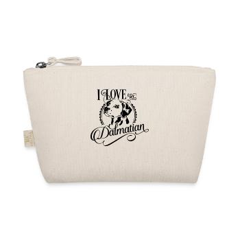 I love my dalmatian - Organic Pouch - nature - Front