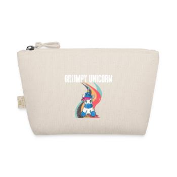 Evil unicorn bestseller | Grumpy Unicorn - Organic Pouch - nature - Front
