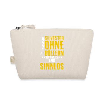 Böllern fireworks New Years Eve pyrotechnics gift - Organic Pouch - nature - Front