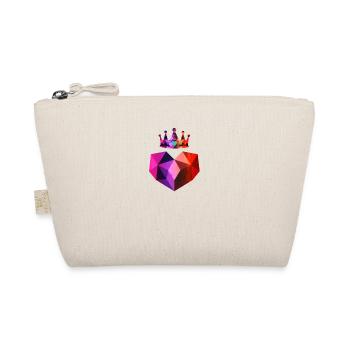 Heart Crown Love Purple Red Pink - Organic Pouch - nature - Front