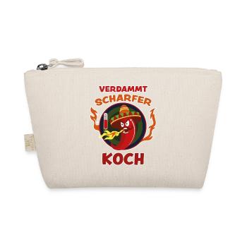 Scharfer Koch Lustig Spruch Chili Schärfe Geschenk - Bio-Täschchen - Natur - Vorne