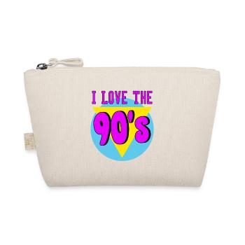 I Love The 90s Vintage Retro 90s - Organic Pouch - nature - Front