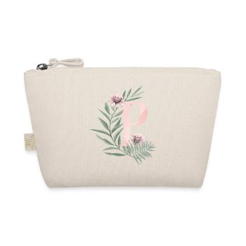 Lettre P avec des fleurs - Trousse biologique - nature - Devant
