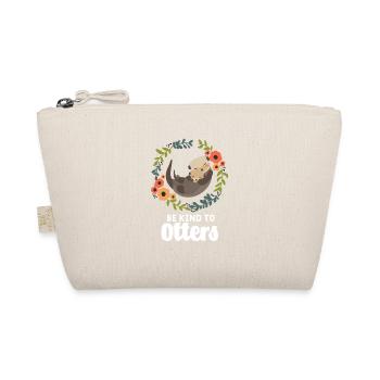 Otter Pun - Be Kind To Otters - Organic Pouch - nature - Front