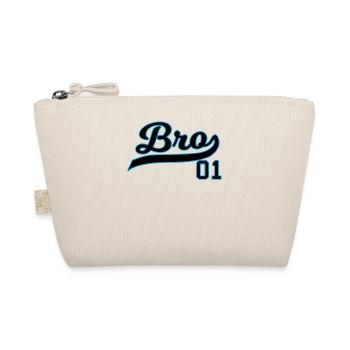 Bro 01 brother number one sibling gift - Organic Pouch - nature - Front