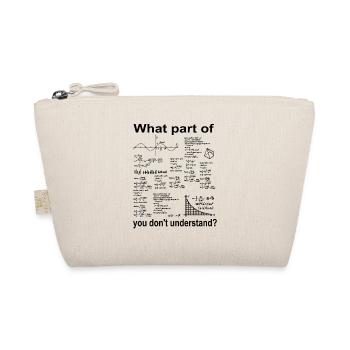 Algebra mathematics math teacher studying at university high school - Organic Pouch - nature - Front