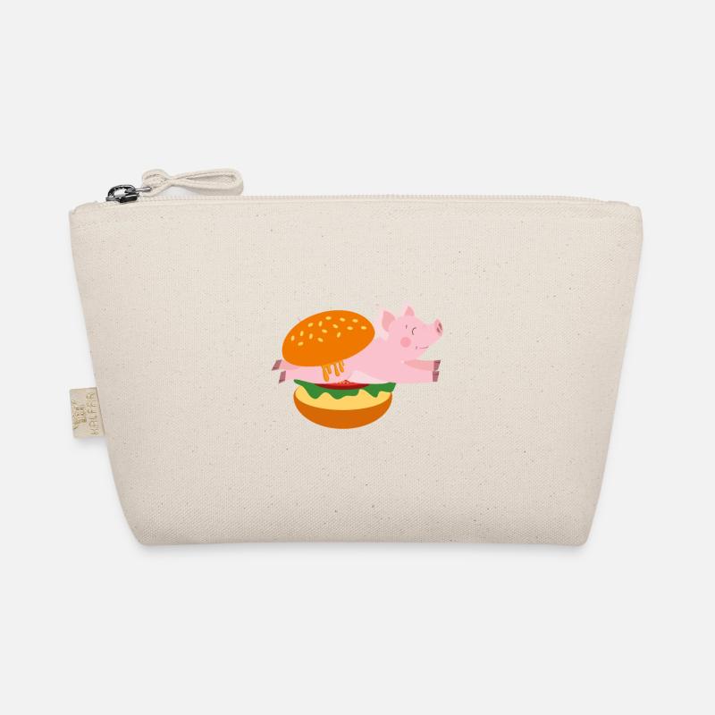 Pig in burger animal gift funny Organic Pouch