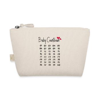 Baby Countdown Pregnancy Weeks - Organic Pouch - nature - Front