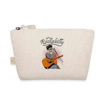 Rockabilly Pinup Rock and Roll Old School Vintage - Organic Pouch - nature - Front