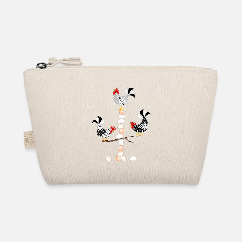 Bird chickens on the egg rocker Organic Pouch