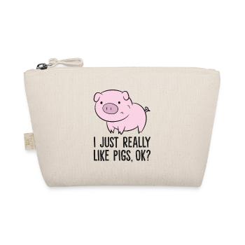 J’aime les Pigs juste really, d’accord ? Kids Boys Love Pigs - Trousse biologique - nature - Devant