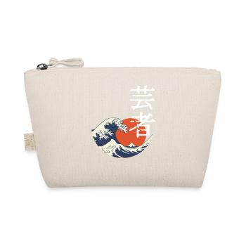 Kanji wave and red sun - Organic Pouch - nature - Front