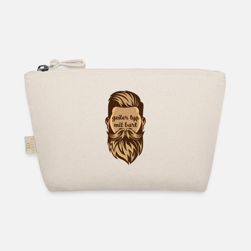 Geiler Typ mit Bart Herren Bartträger Echter Mann Bio-Täschchen