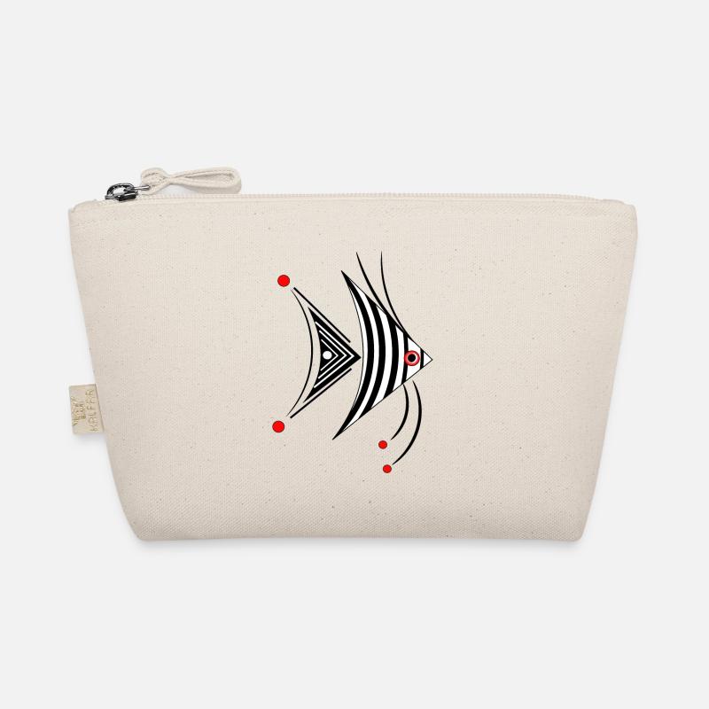 Fish angelfish abstract perch fishing aquarium Organic Pouch