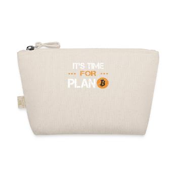 Its time for Plan B Bitcoin Krypto Crypto Währung - Bio-Täschchen - Natur - Vorne