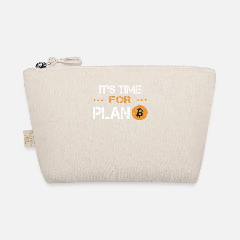 Its time for Plan B Bitcoin Krypto Crypto Währung - Bio-Täschchen - Natur