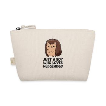 Just a Boy Who Loves Hedgehogs Kids Hedgehog Boy - Trousse biologique - nature - Devant