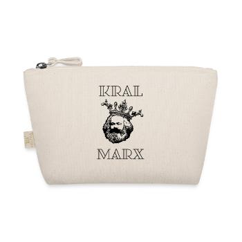 Karl Marx - KRAL Marx with crown - Organic Pouch - nature - Front