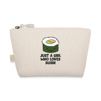 Just a Girl Who Loves Sushi Japanese Sushi Girl - Bio-Täschchen - Natur - Vorne