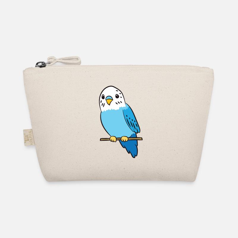 Budgie Bird Parakeet Cute Parakeet Blue - Bio-Täschchen - Natur