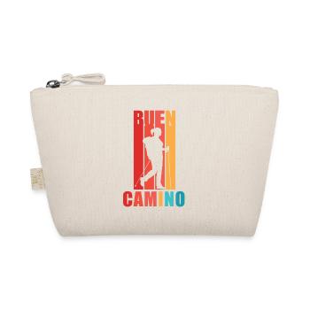 Buen Camino Woman Of Way of St. James Pilgrim Spain - Organic Pouch - nature - Front