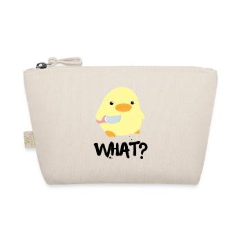 What What Duck With Knife Meme Funny Saying Fun - Organic Pouch - nature - Front