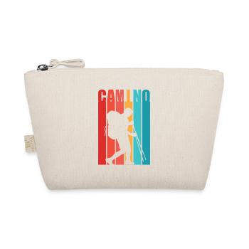 Way of St. James Man Buen Camino Gift for Pilgrims - Organic Pouch - nature - Front