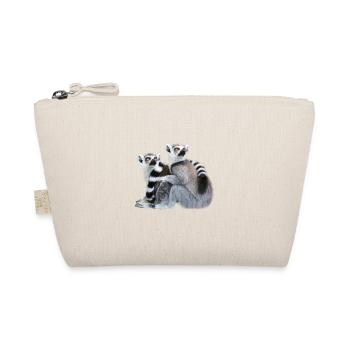 Lémur lémur design hommes femmes cadeau - Trousse biologique - nature - Devant