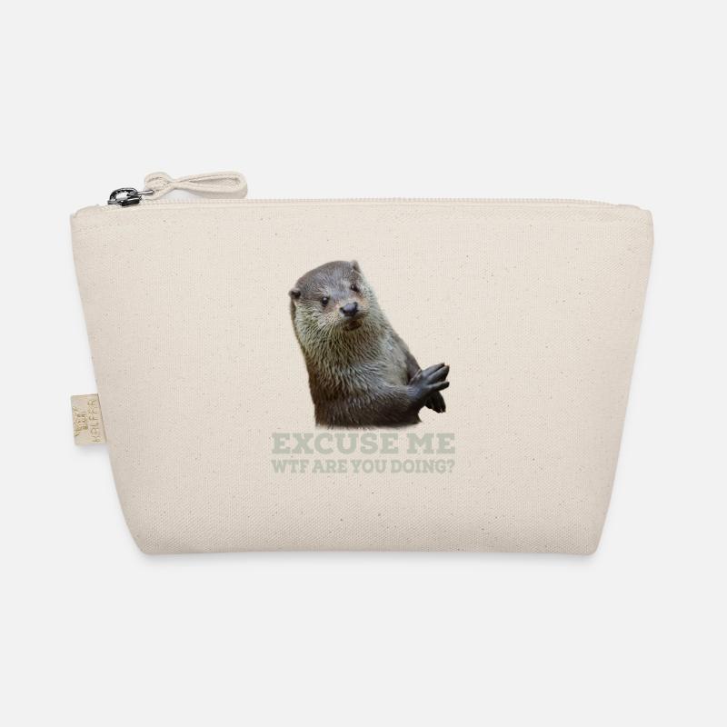 Otter Lustiger Spruch Witzig Excuse Me Geschenk - Bio-Täschchen - Natur